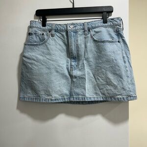 Light Blue Denim Skirt